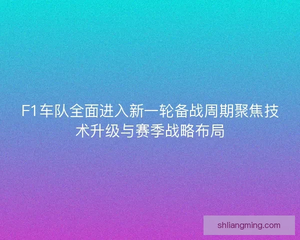 F1车队全面进入新一轮备战周期聚焦技术升级与赛季战略布局